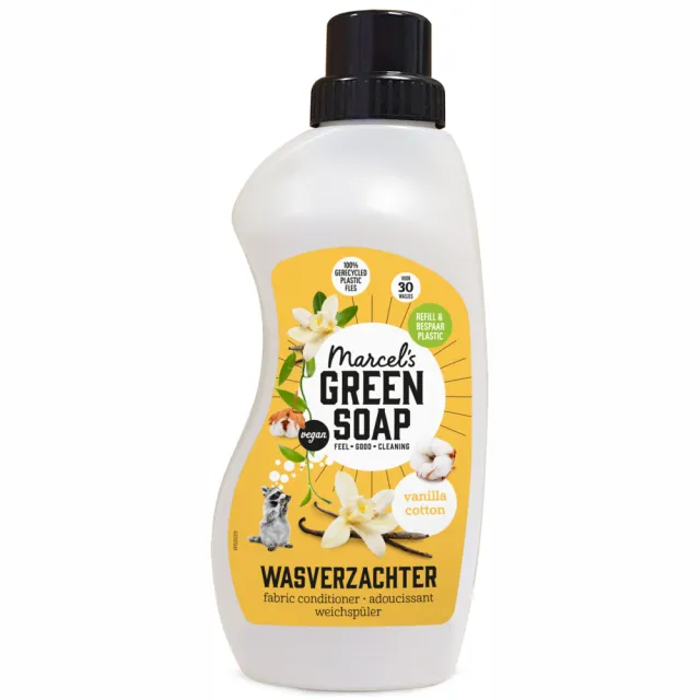 Marcel's Green Soap Wasverzachter Katoen & Vanilla 30 Wasbeurten 750 ml, foto 2