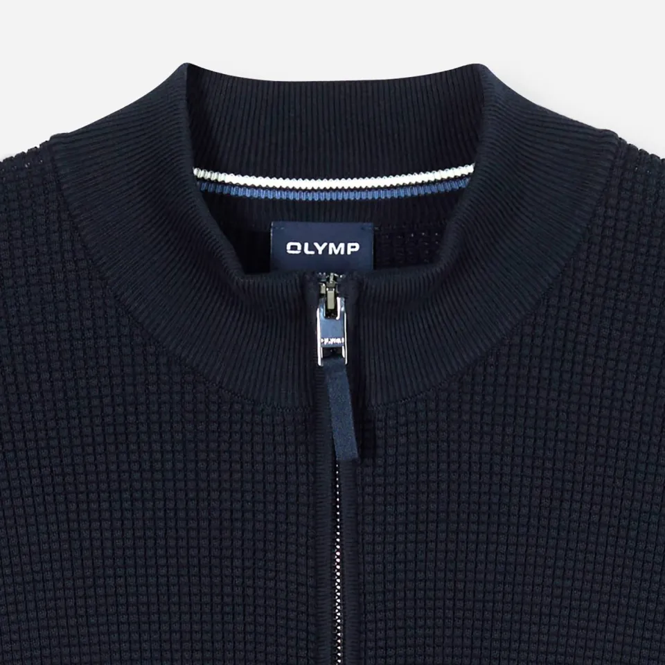 Olymp katoenen regular fit gebreide trui - donkerblauw, foto 2