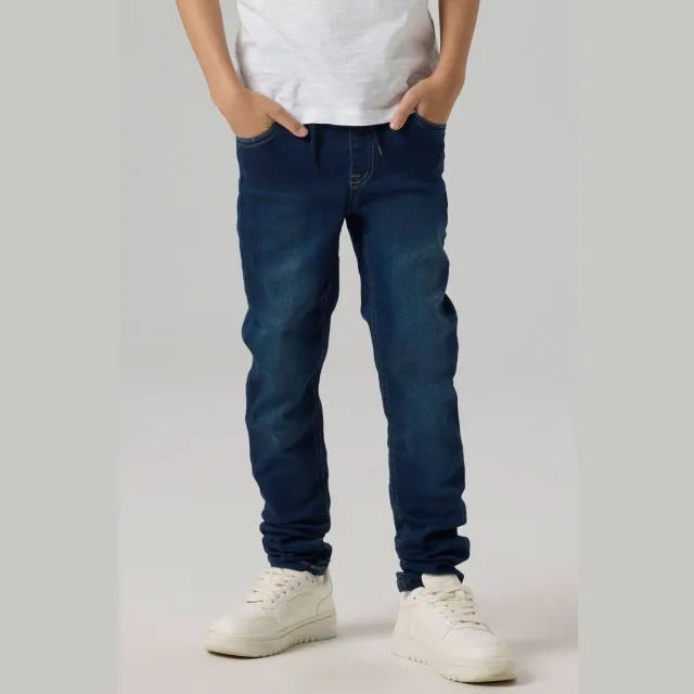 NAME IT KIDS slim fit jeans NKMRYAN JOGGER denim blue