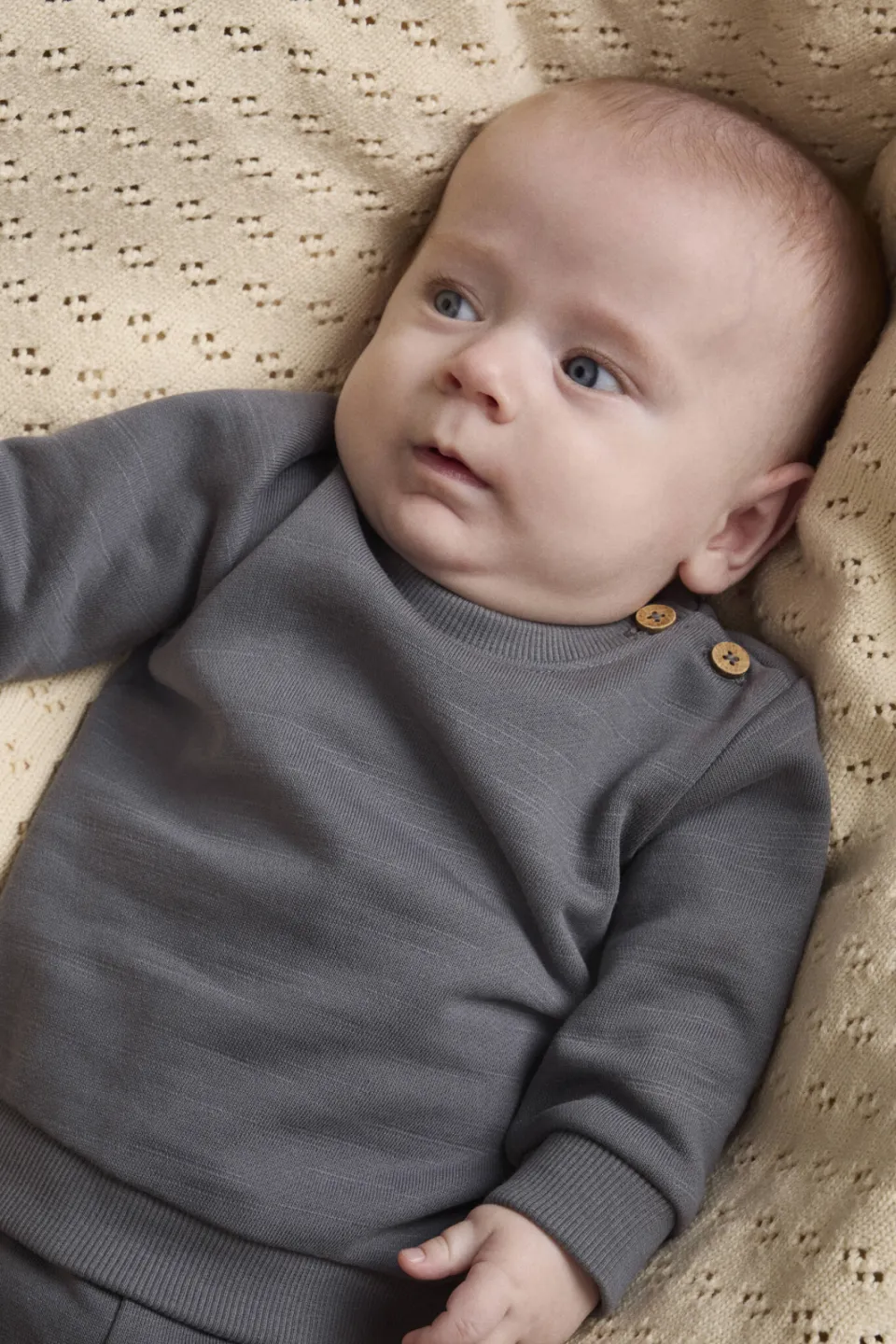 Lil' Atelier BABY loose fit sweater - grijs, foto 6