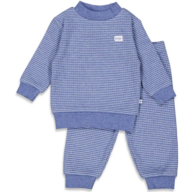 Feetje wafel pyjama blauw, foto 2