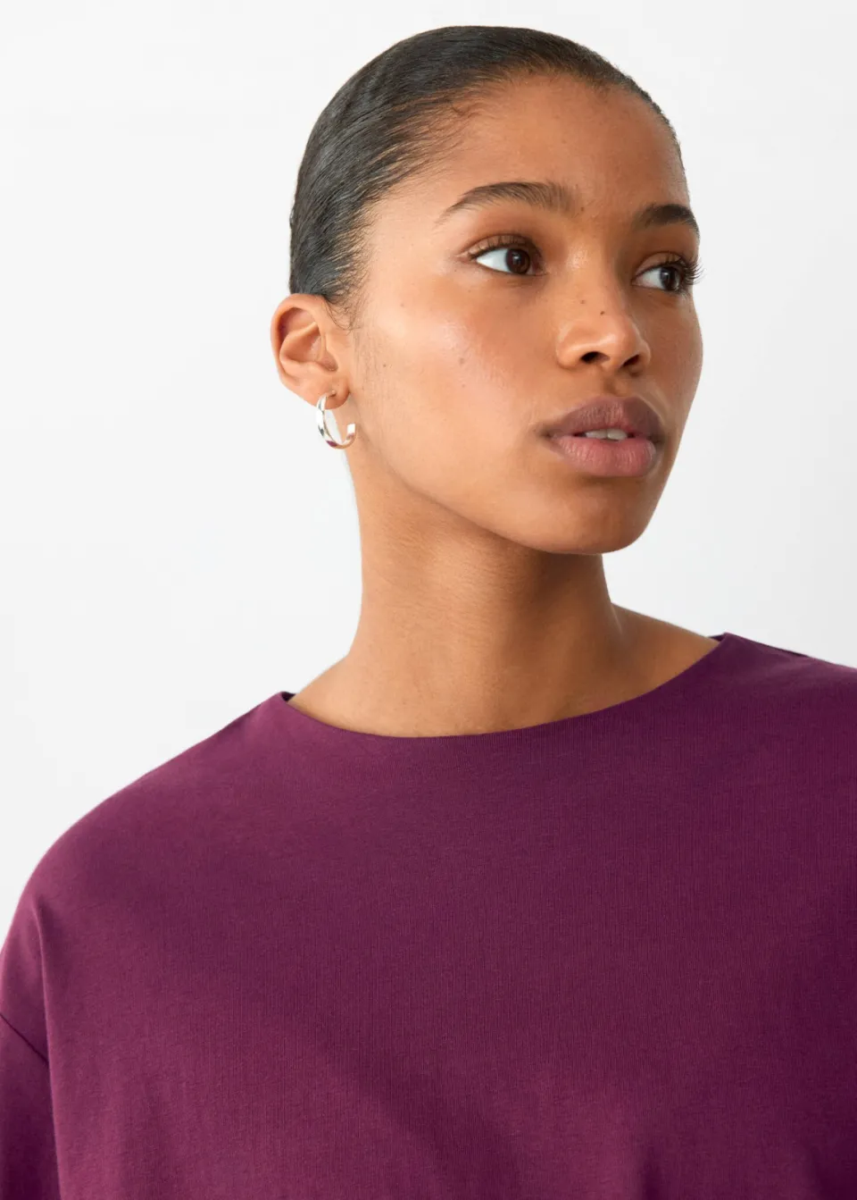 Mango TEEN longsleeve met smockwerk - bordeauxrood, foto 7