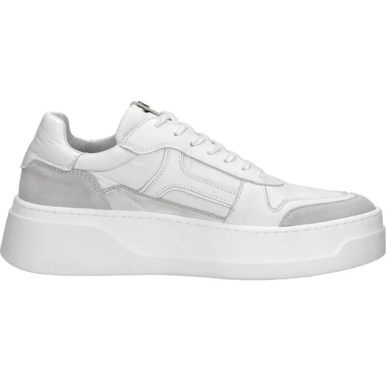 Red Rag lage sneakers wit