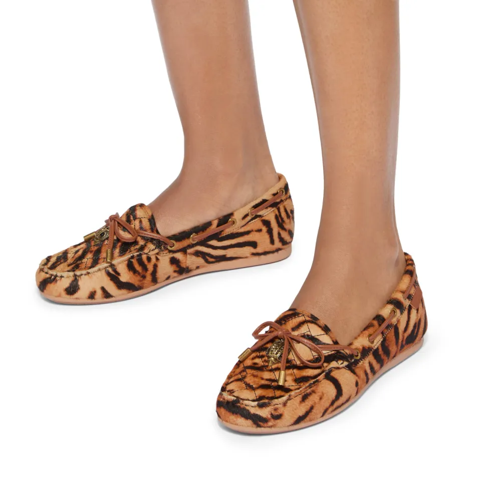 Kurt Geiger Eagle mocassins met panterprint - cognac, foto 4