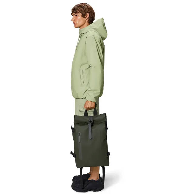 Rains Rolltop Large W3 rugzak groen, foto 2