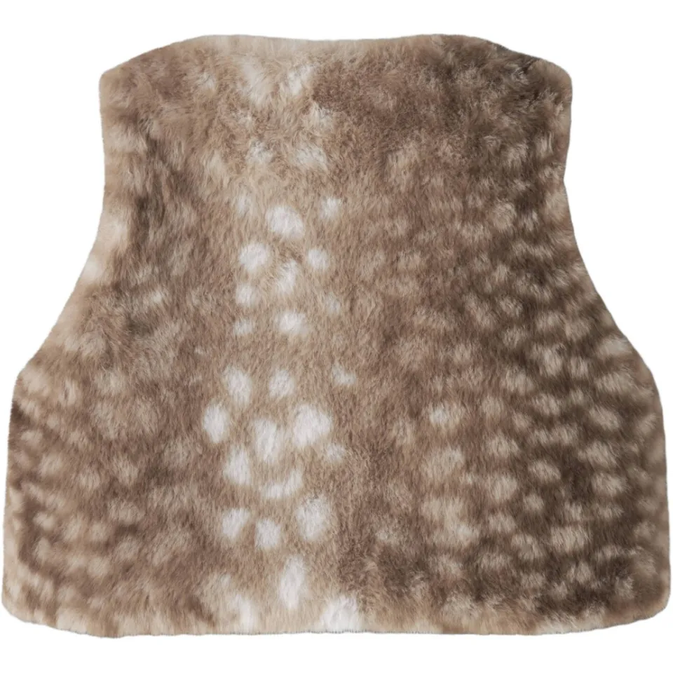 NAME IT MINI gilet met dierenprint - bruin/ecru, foto 2