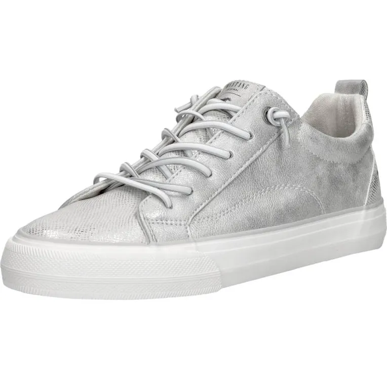 Mustang lage sneakers zilver, foto 3