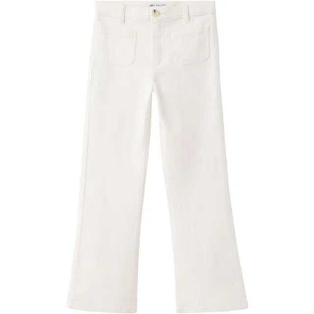 Mango Kids corduroy broek - ecru