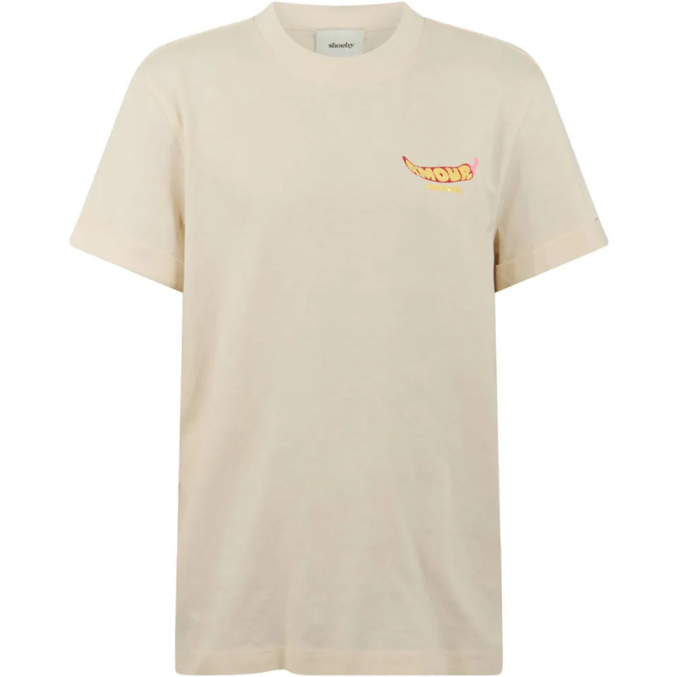 Shoeby T-shirt met backprint ecru, foto 2