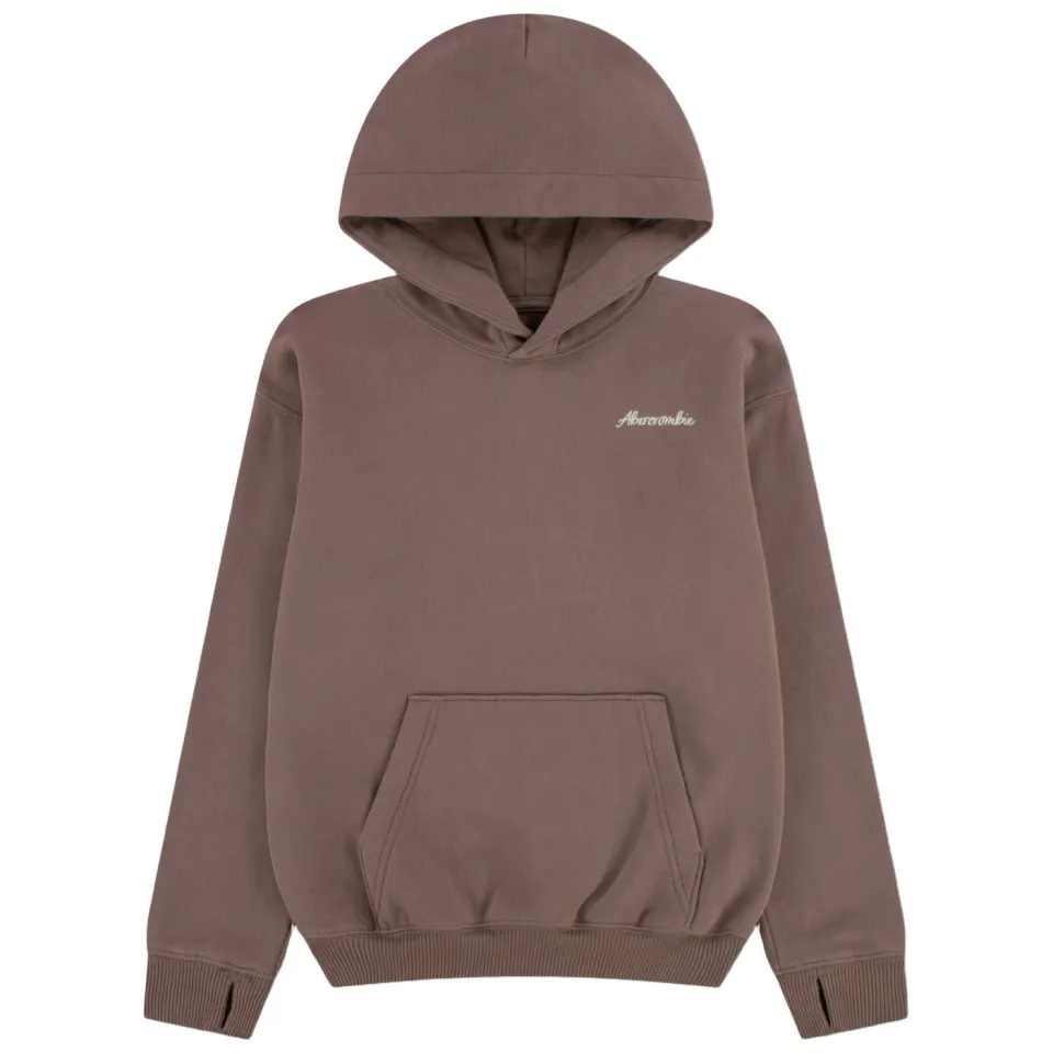 Abercrombie & Fitch hoodie met backprint - bruin, foto 3