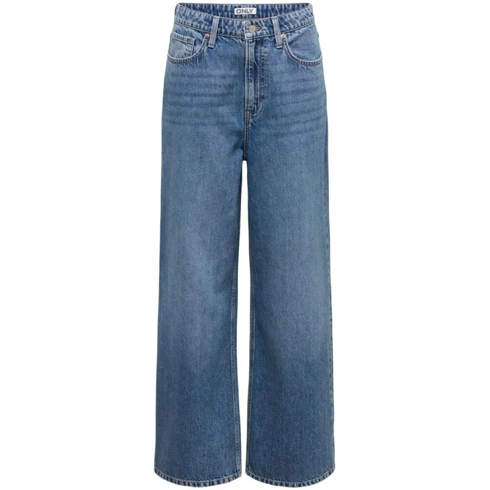 Only wide leg jeans medium blue denim, foto 2