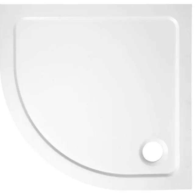 Sapho Aqualine douchebak 80x80 cm kwartrond wit