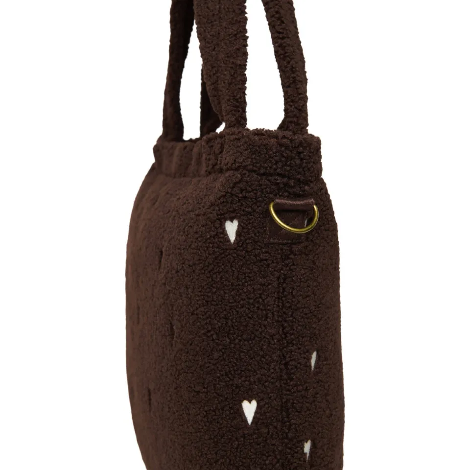 Studio Noos luiertas Teddy Hearts Diaper Bag bruin, foto 4