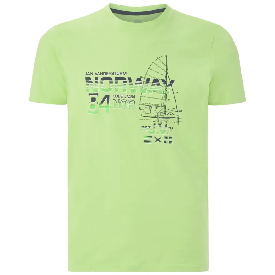 Jan Vanderstorm EILI t-shirt lichtgroen, foto 2
