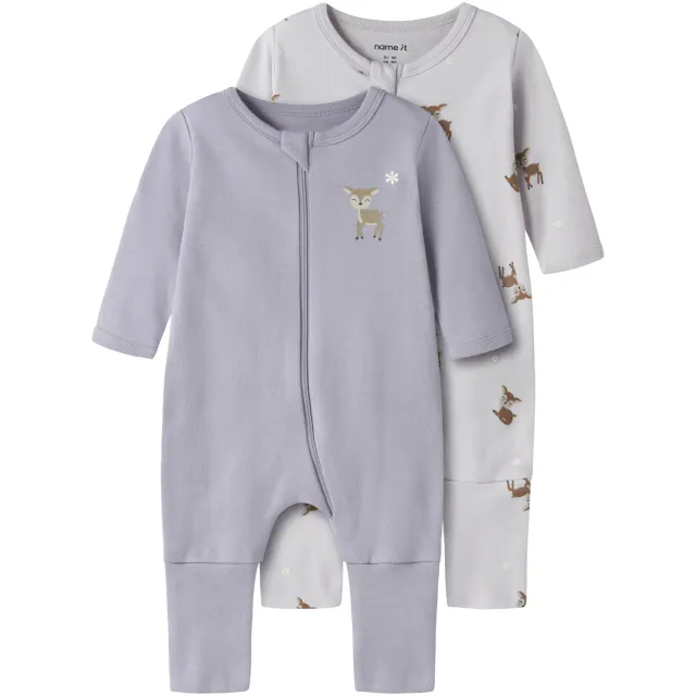NAME IT baby pyjama lichtpaars multi, foto 2