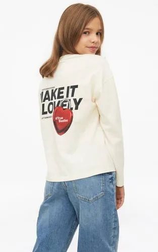 s.Oliver longsleeve met backprint ecru, foto 3