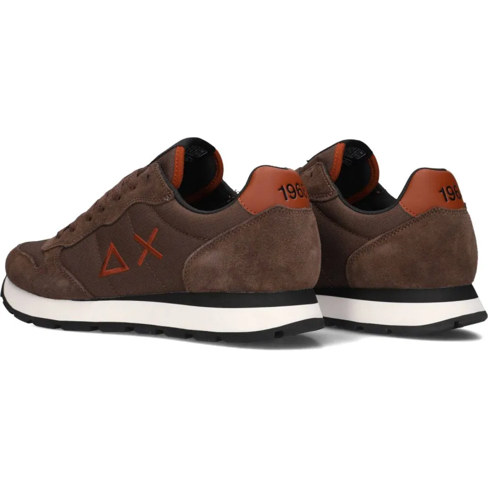 Sun68 Sneakers Tom Solid Bruin, foto 4