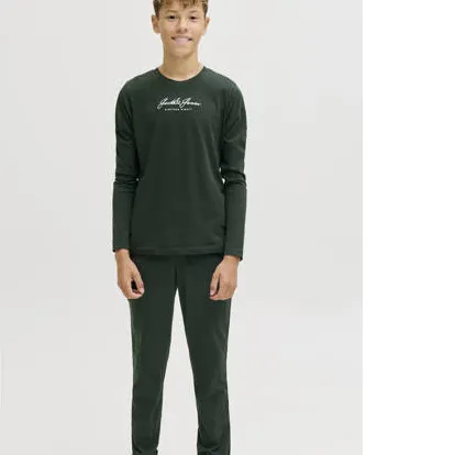Jack & Jones JUNIOR loungeset donkergroen, foto 2