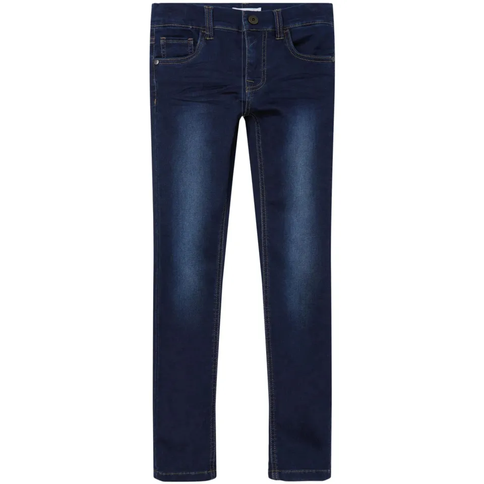 NAME IT KIDS slim fit jeans NKMTHEO dark blue denim, foto 2
