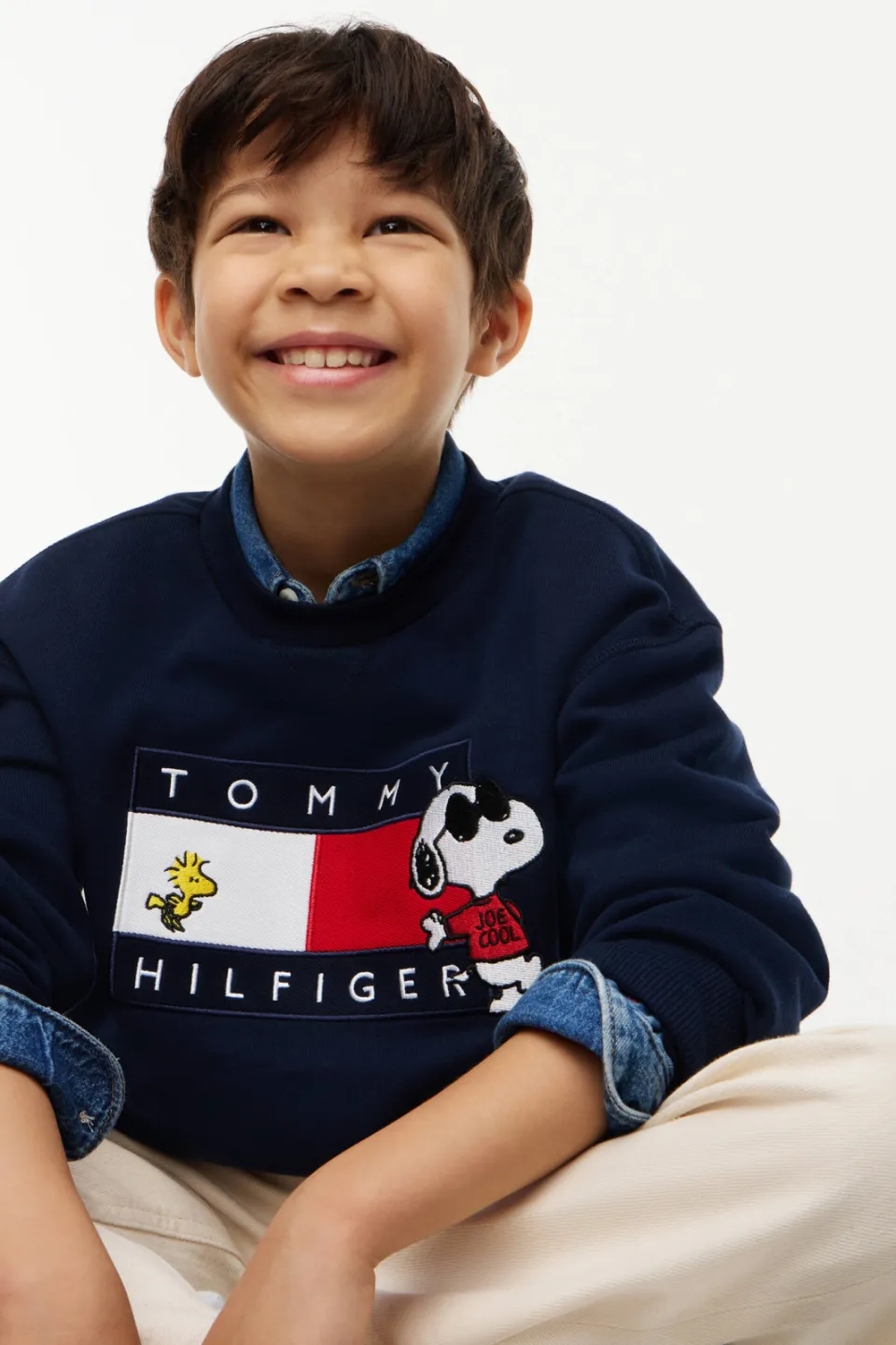 Tommy Hilfiger x Peanuts Snoopy sweater donkerblauw, foto 7