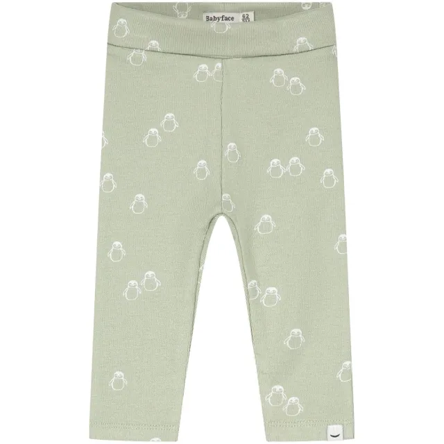Babyface katoenen babybroek met print mintgroen