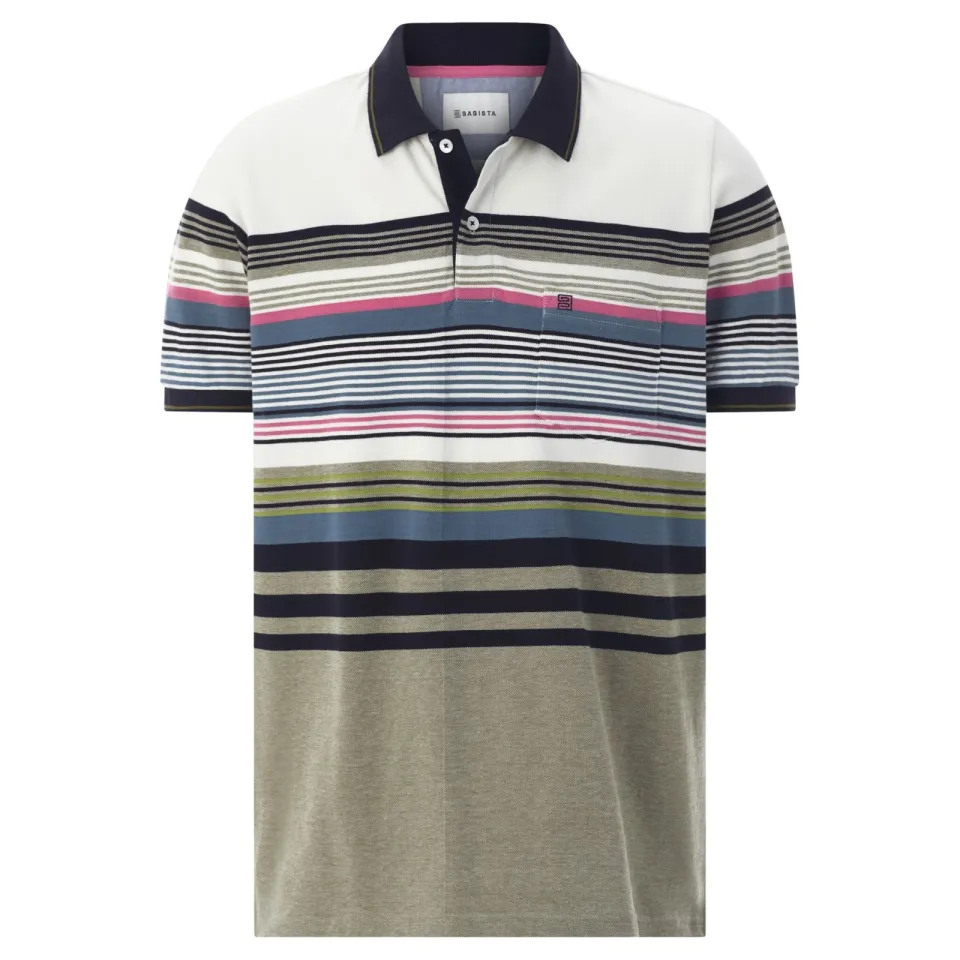Babista Plus Size regular fit gestreepte polo - meerkleurig multi, foto 2