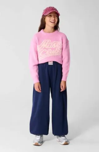 Shoeby gebreide trui met tekst en wol - roze, foto 3
