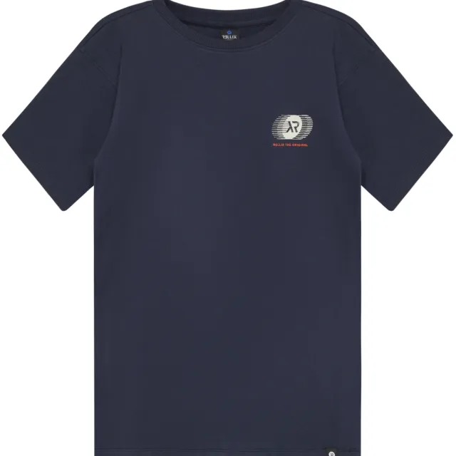 Rellix T-shirt met backprint donkerblauw, foto 2