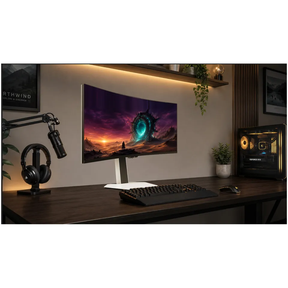 TCL 34C2A gamingmonitor zwart, foto 2