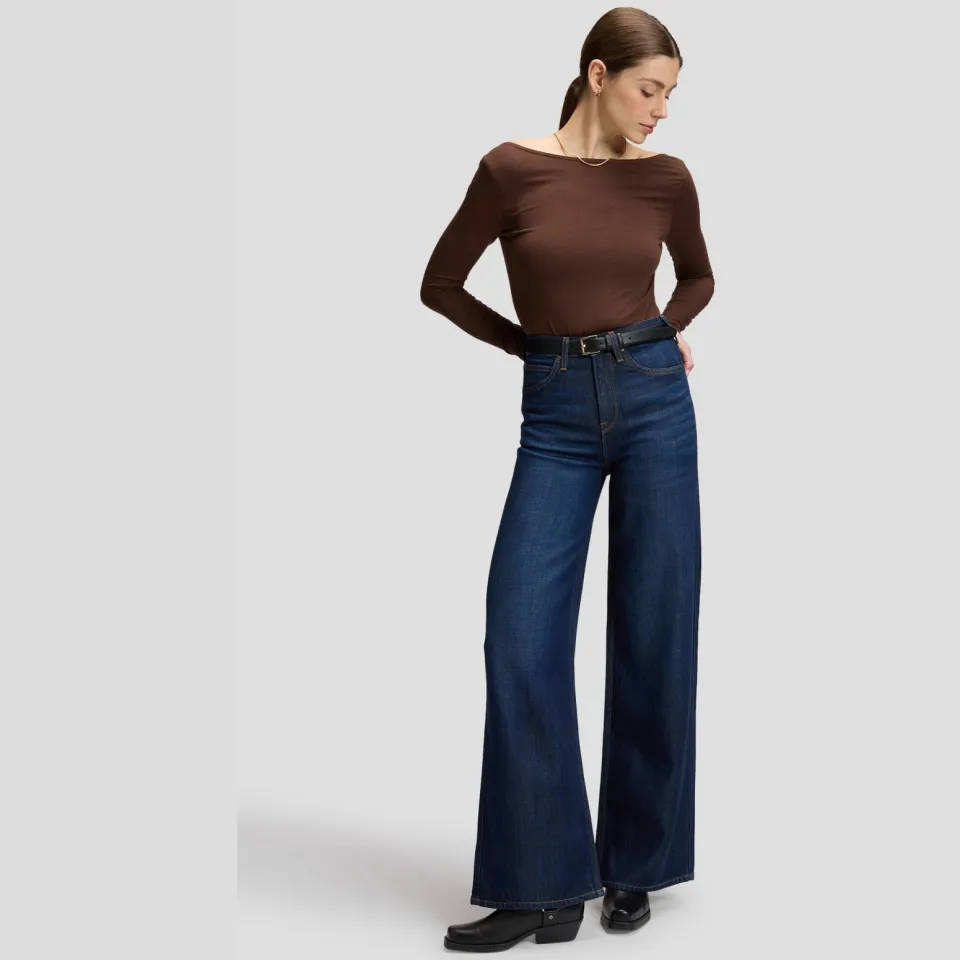 Lee wide leg jeans - donkerblauw Dark blue denim