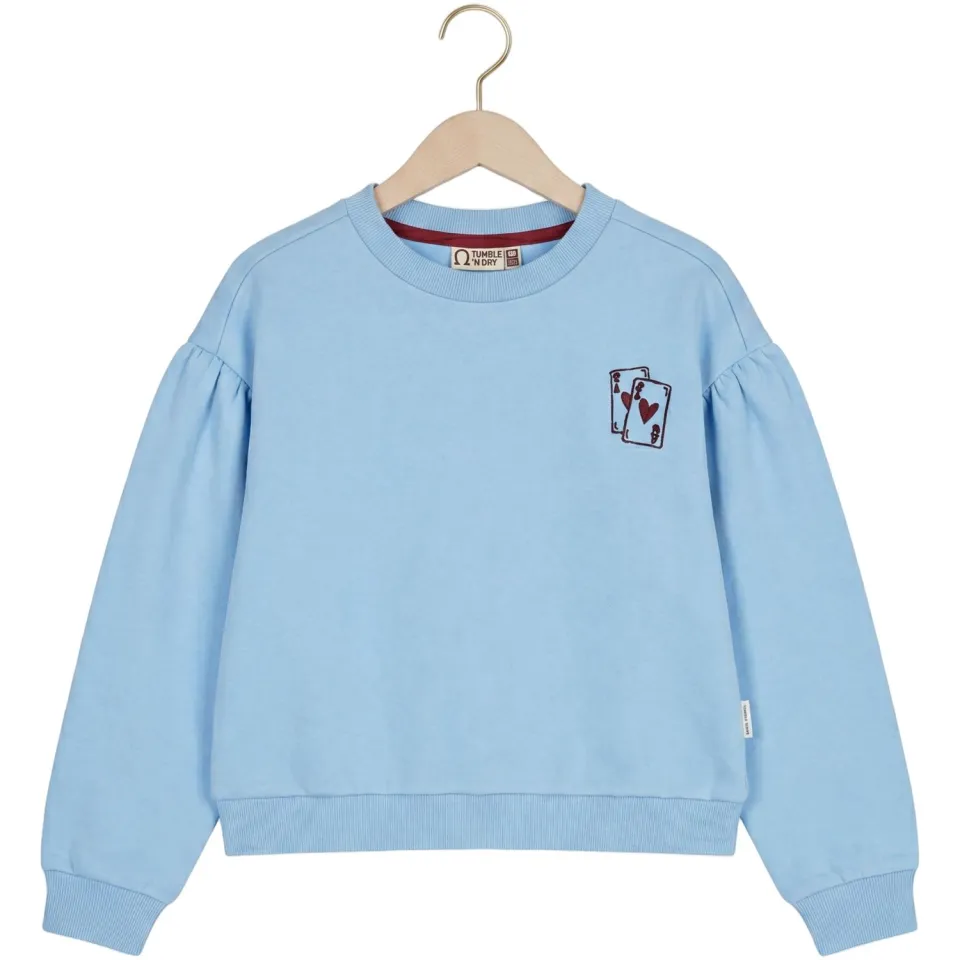 Tumble 'n Dry sweater met borduursels en backprint - blauw, foto 3