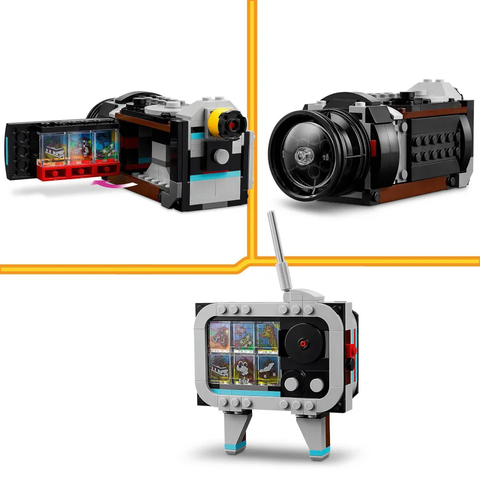 Lego Creator 3-in-1 Retro fotocamera Set met Modellen van Speelgoed Tv en Videocamera 31147, foto 5
