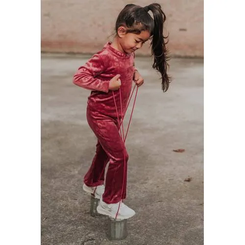 Koko Noko fluwelen flared broek rood, foto 3