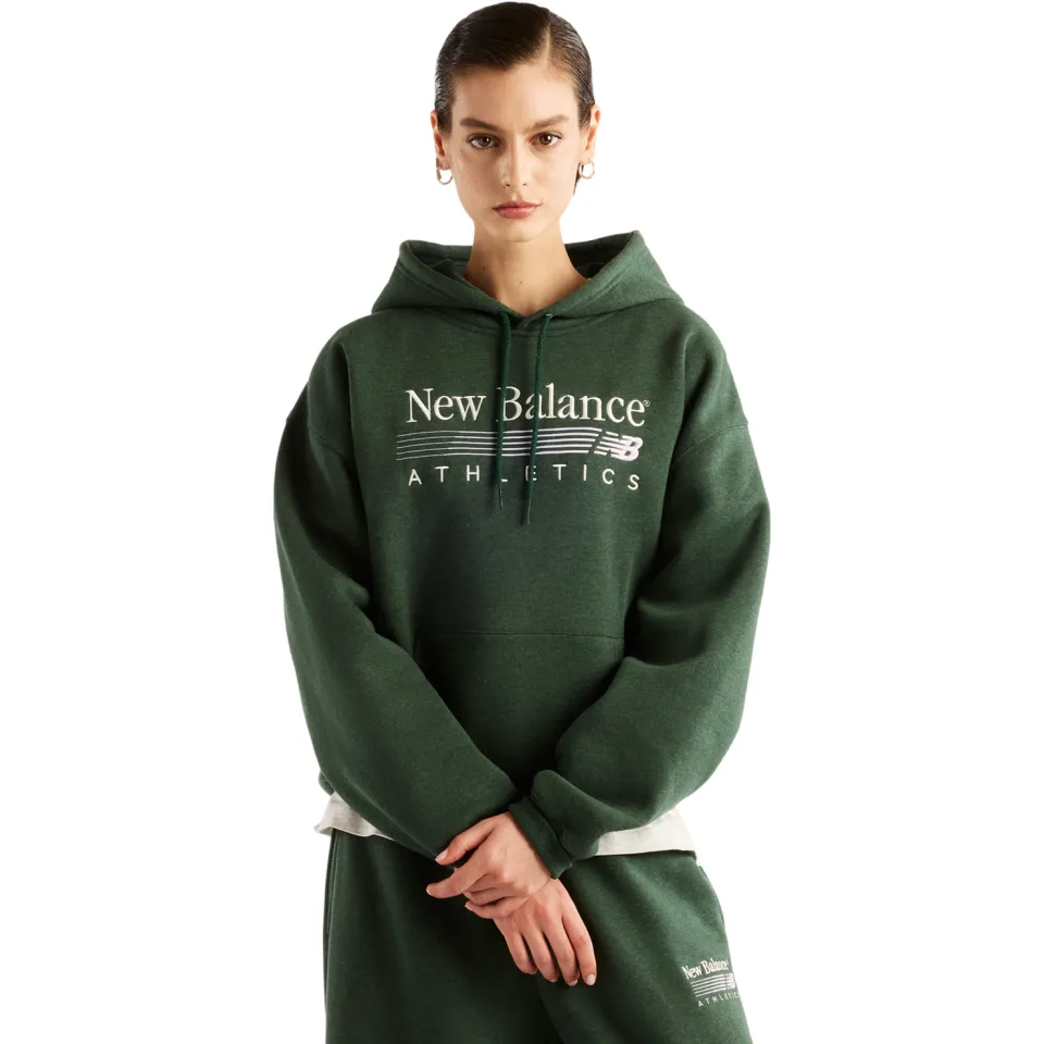 New Balance hoodie met logo - donkergroen, foto 2