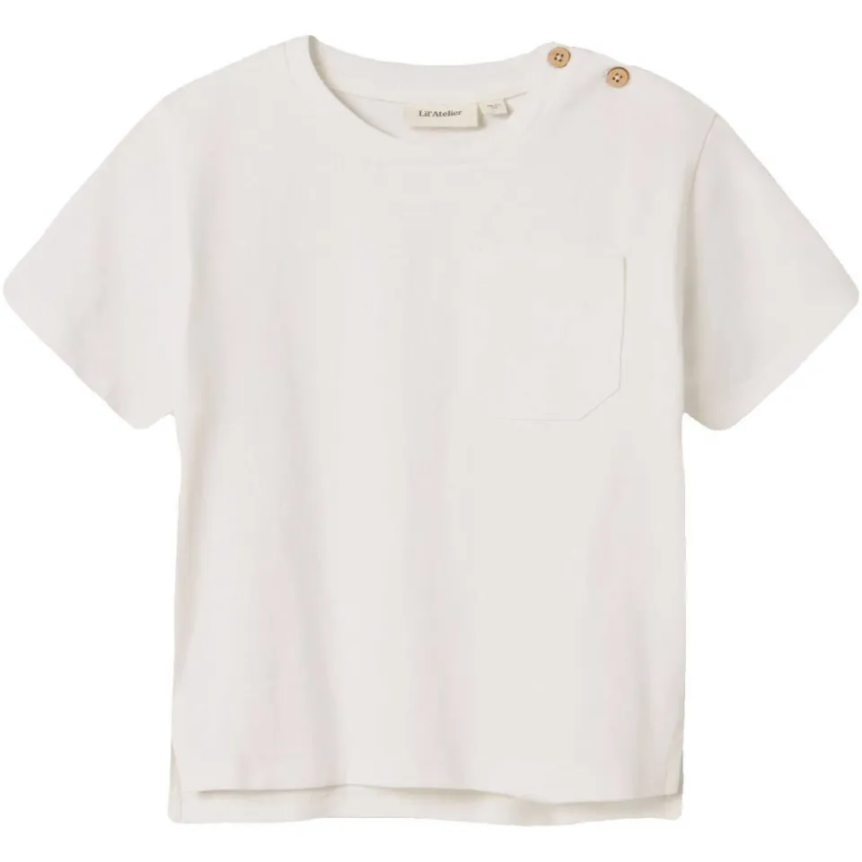 Lil' Atelier Mini T-shirt wit, foto 3