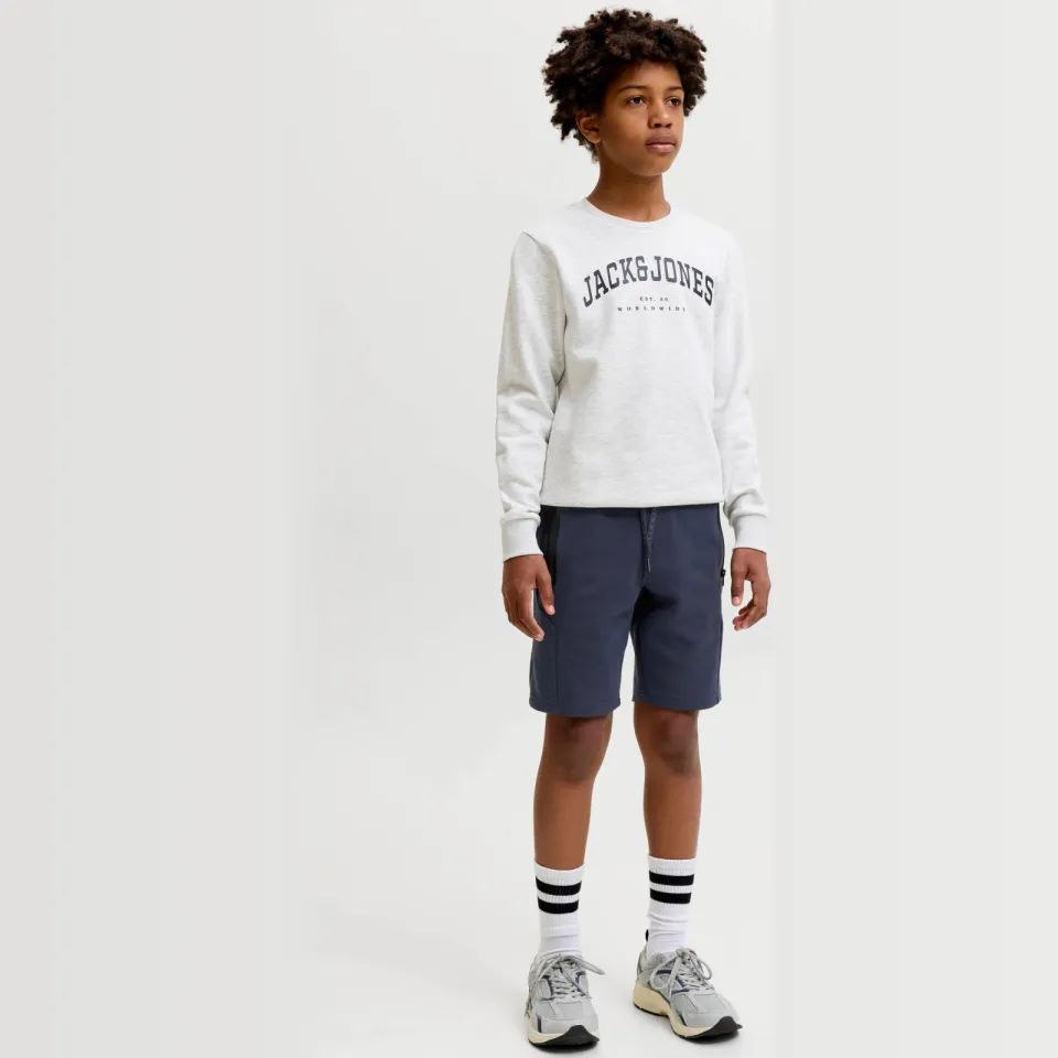 Jack & Jones Junior JPSTGORDON slim sweatshort donkerblauw