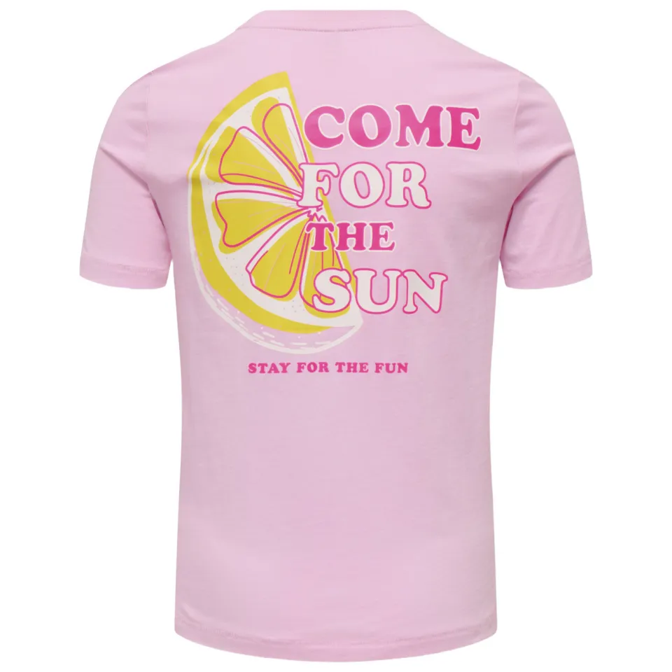 Only t-shirt roze met print, foto 2