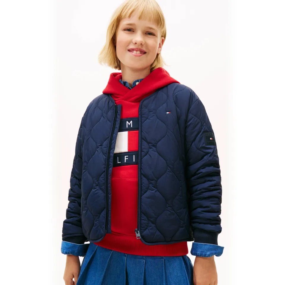 Tommy Hilfiger outdoor jas donkerblauw, foto 4
