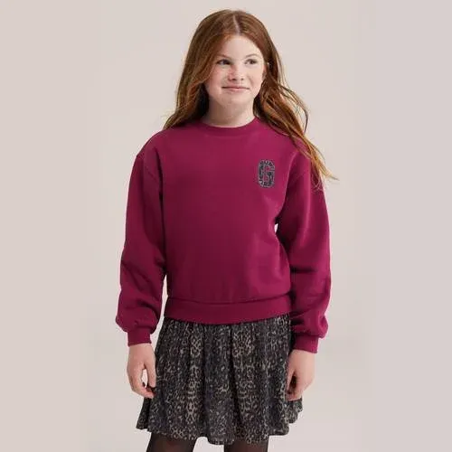WE Fashion midi sweatjurk met panterprint roze, foto 2