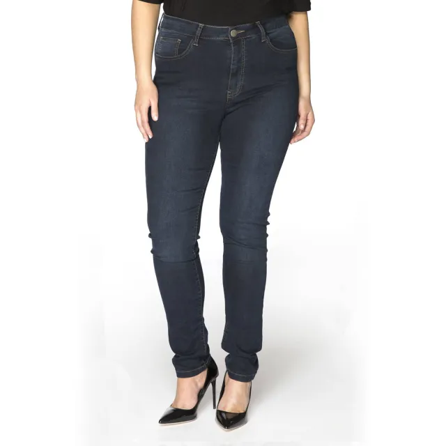 Yoek high waist shaping skinny jeans dark denim, foto 4