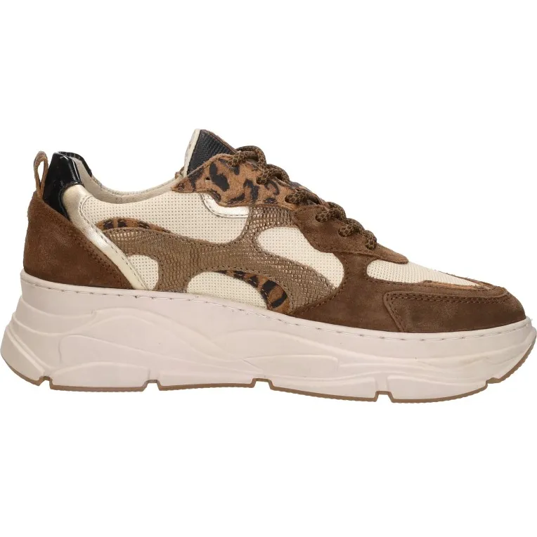 Sub55 lage sneakers donkerbruin