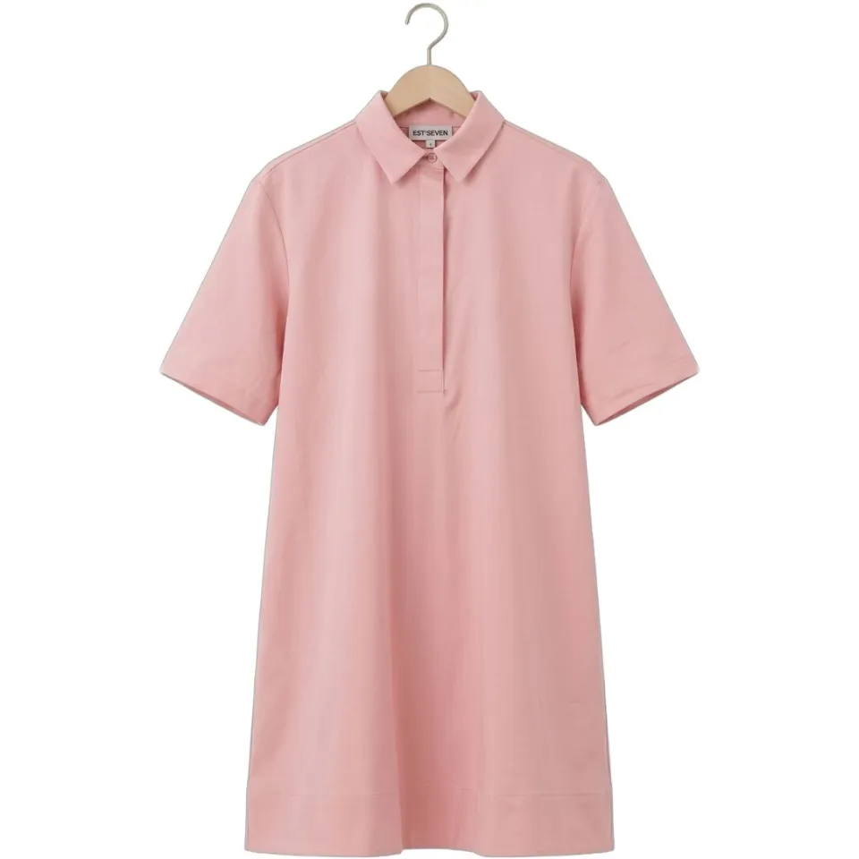 Est'seven Beyza midi jurk roze, foto 4