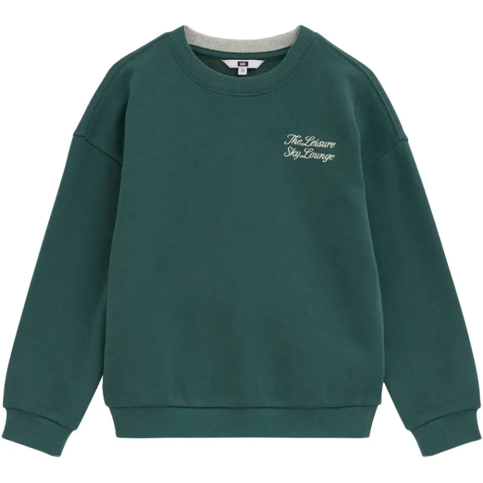 WE Fashion sweater met backprint - donkergroen, foto 2
