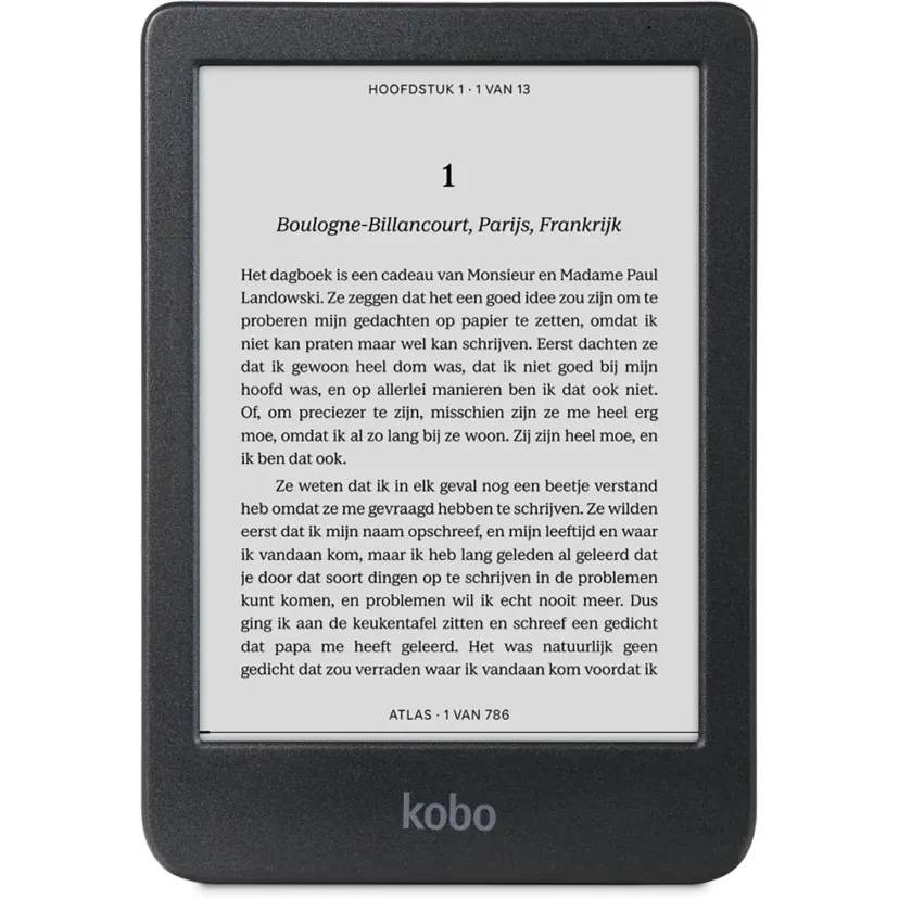 Kobo Clara BW e-reader zwart, foto 2