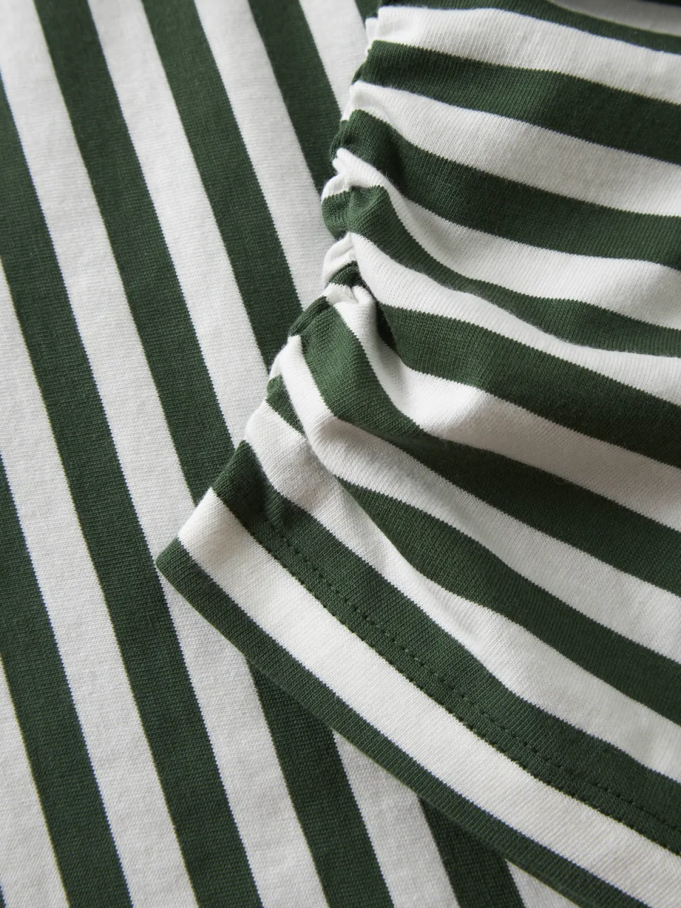 NAME IT KIDS gestreepte longsleeve meisjes groen wit, foto 4