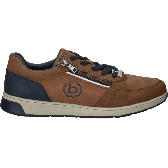 Bugatti lage veterschoen cognac