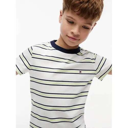 Tommy Hilfiger gestreept T-shirt ecru, foto 5