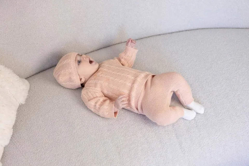 Feetje The Knits babybroek zalmroze, foto 7
