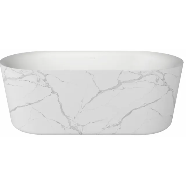 Best Design Bianco Marble vrijstaand ligbad mat wit marmerlook