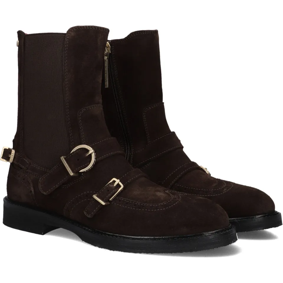 Fred de la Bretoniere leren chelsea boots - donkerbruin, foto 2